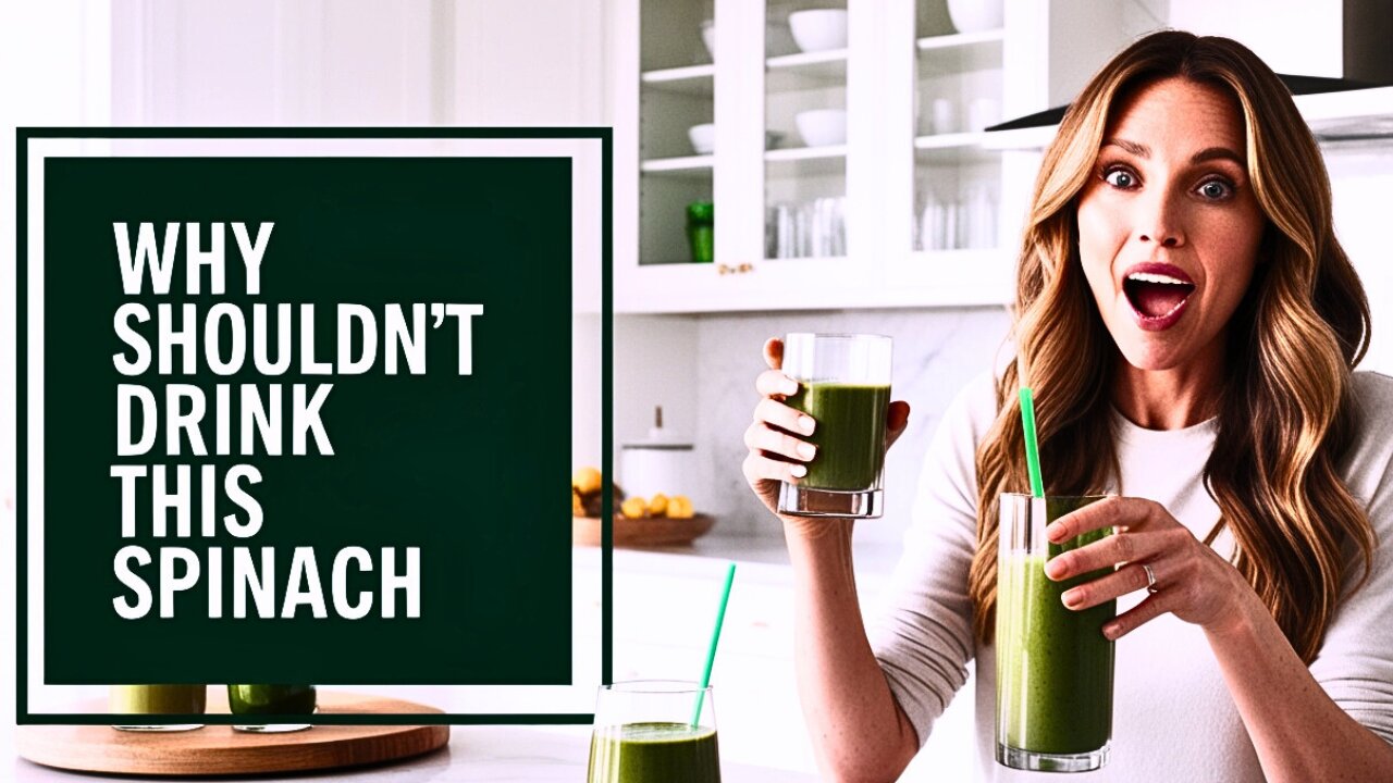 🍃🥑Avoid This Common Mistake When Making Spinach Avocado Collagen Berry Smoothies!"🍃🥑