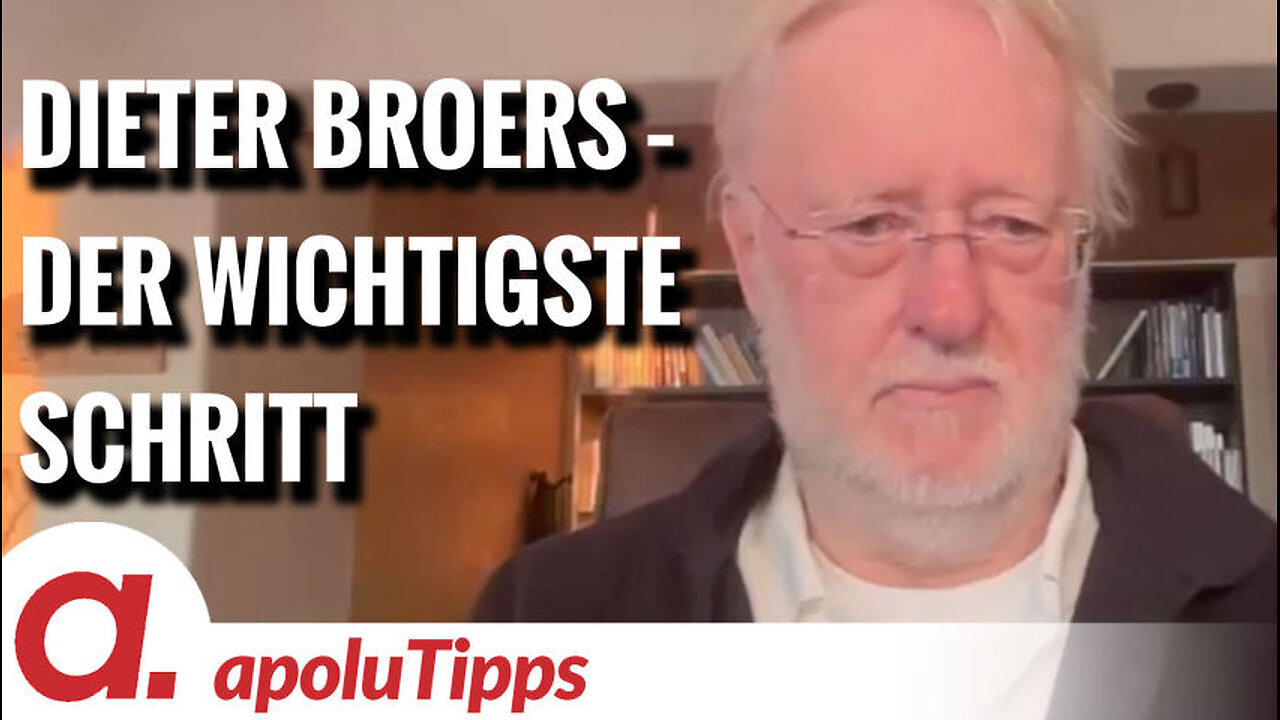 Der wichtigste Schritt ist, es zu tun! Interview mit Dieter Broers@Apolut🙈