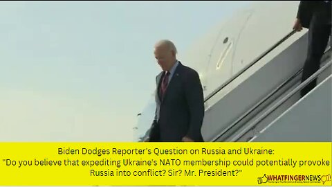 Biden Dodges Reporter's Question on Russia and Ukraine: