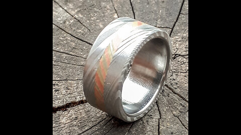 Mokume Gane and Damascus Steel Ring