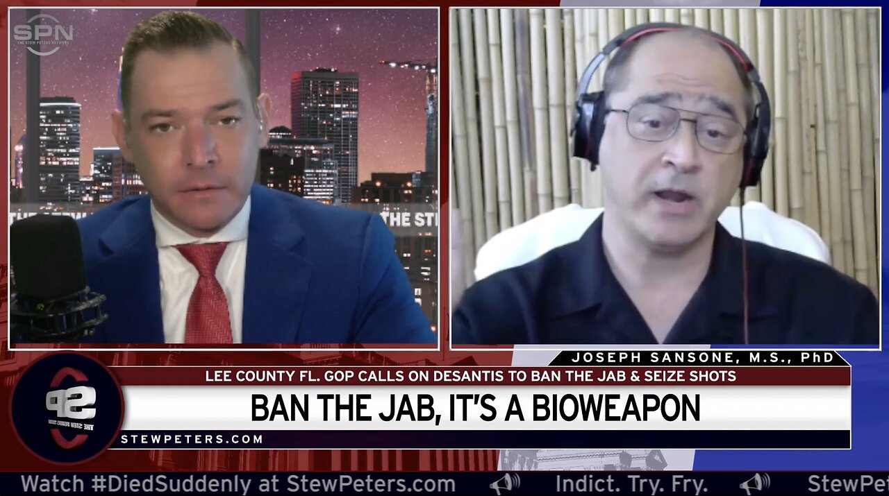 Joseph Sansone - "BAN the JAB, NOW!" JABS Are BIOWEAPONS!