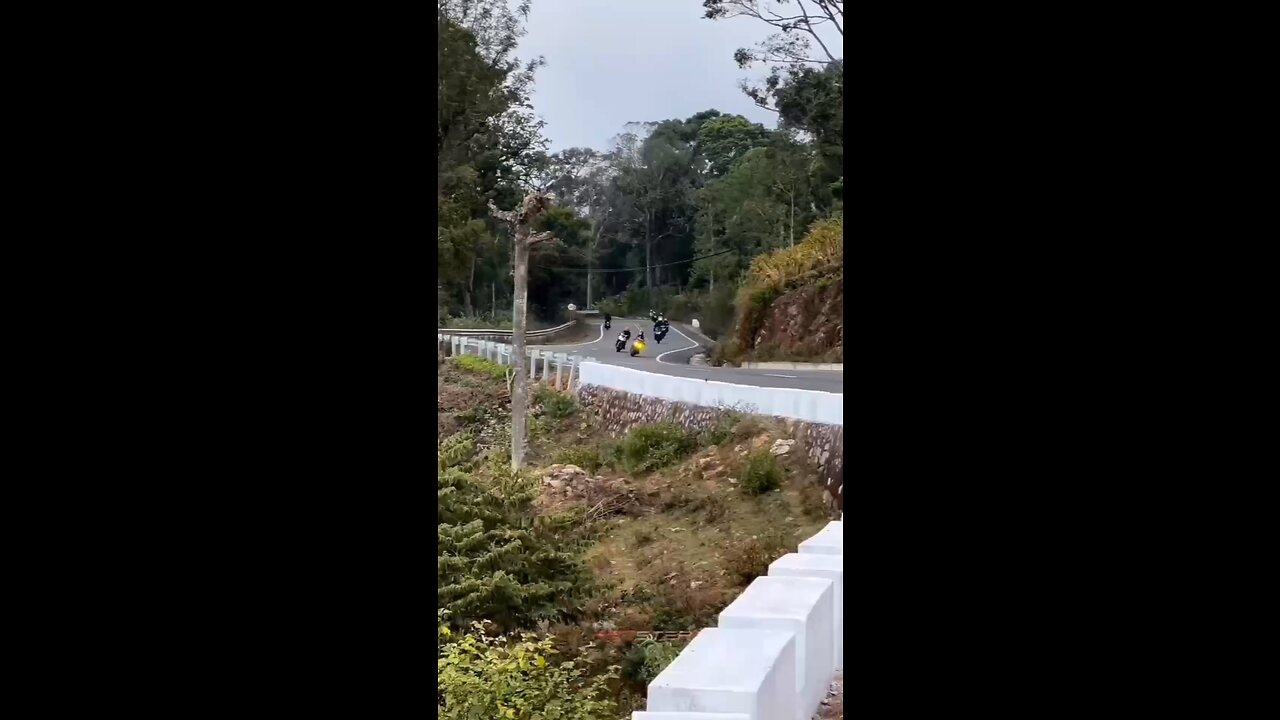 Biker racing
