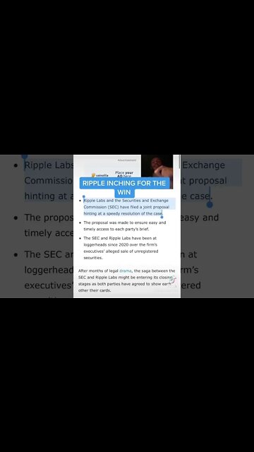 Ripple and SEC agree on ending the case