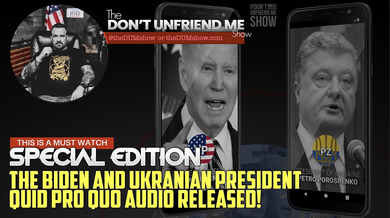 Joe Biden and Ukrainian President Quid Pro Quo Leaked Audio! - Must Listen!