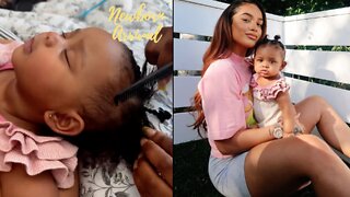 DaBaby & DaniLeigh's Daughter Loves To Get Her Hair Done! 💁🏾‍♀️