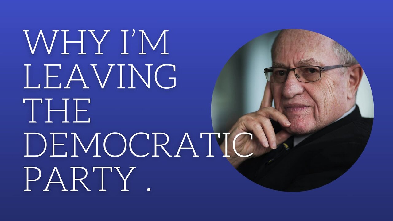 Why I'm Leaving the Democratic party