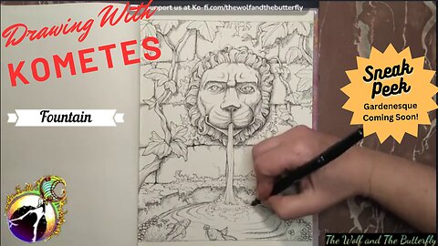 Unleashing Imagination: Drawing a Lion Fountain Coloring Page with Inspiring Sayings