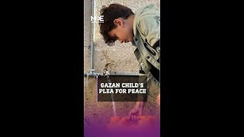 Gazan child urges for genuine truce