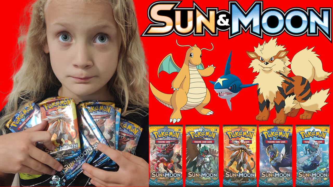 10 Sun and Moon Base Booster Packs! Opening Pokémon cards!