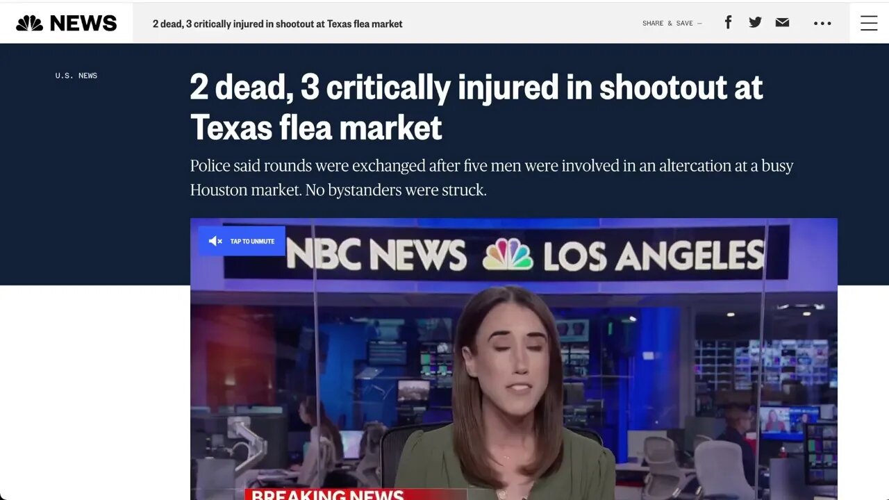 又再一起大型槍擊事件 - 德州跳蚤市場槍戰2死3重傷