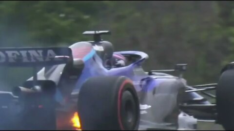 Albon's brake explosion | #ImolaGP Q1