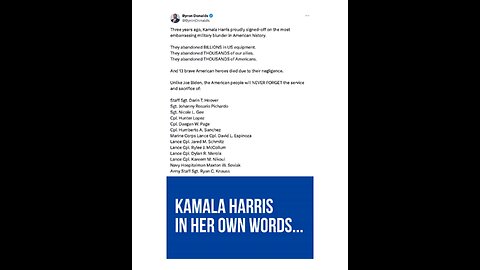 KAMALA HARRIS IN HER OWN WORDS ABOUT AFGHANISTAN WITHDRAWAL