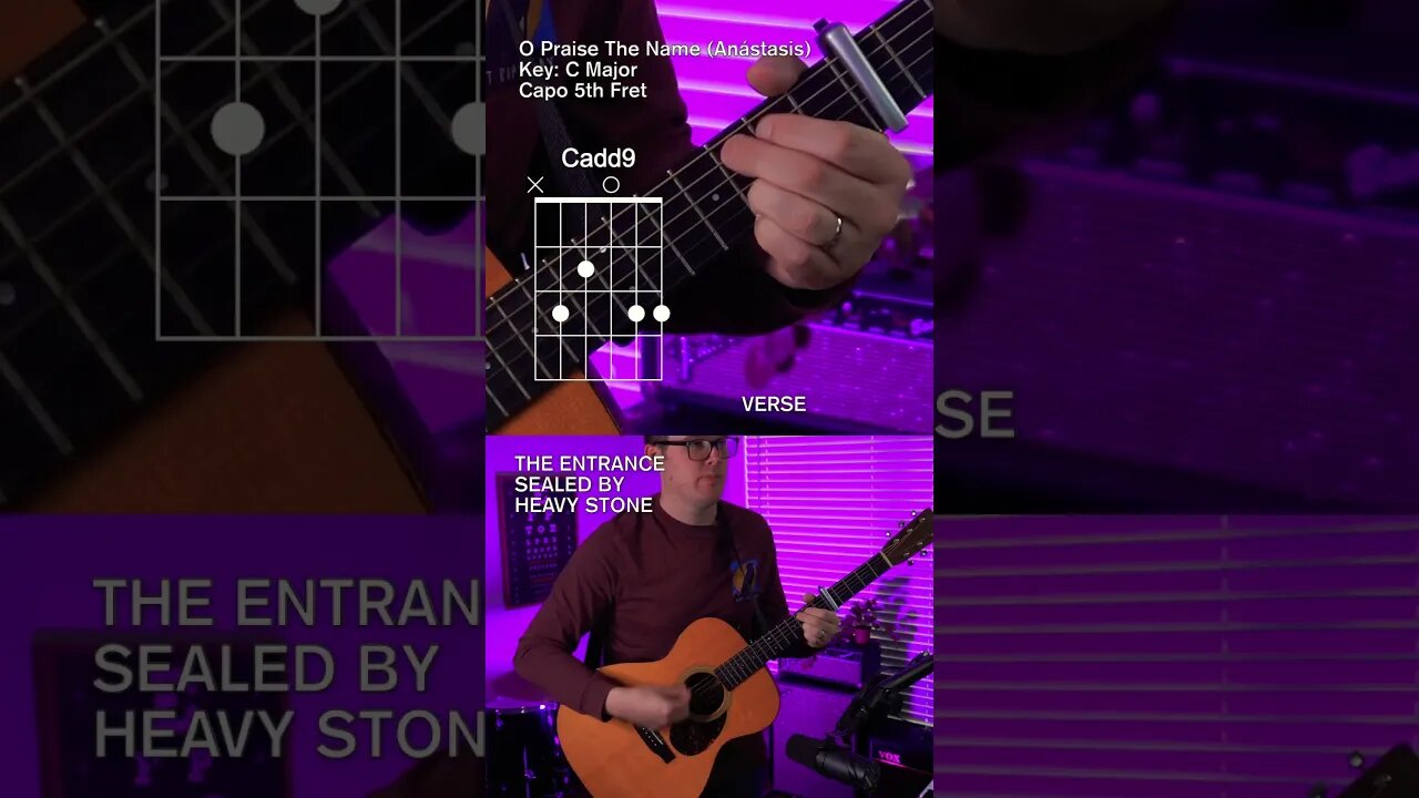 🎸 O Praise The Name (Anástasis) by Hillsong Worship Acoustic Guitar Lesson #worshiptutorials