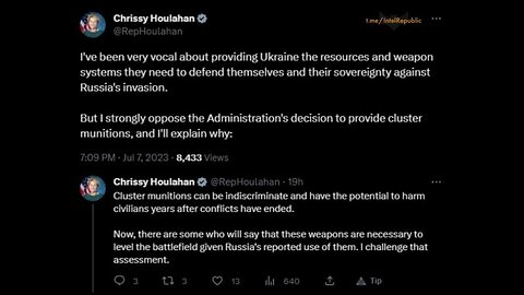 Did they really think we wouldn't find this ukraine losing so democrat now agree on cluster bomb use