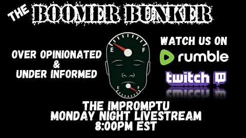 The Planned Impromptu Monday Night Livestream