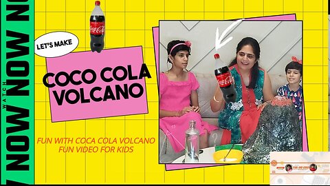 COCA COLA VOLCANO....kids videos for kids...science education. Fun educational video.