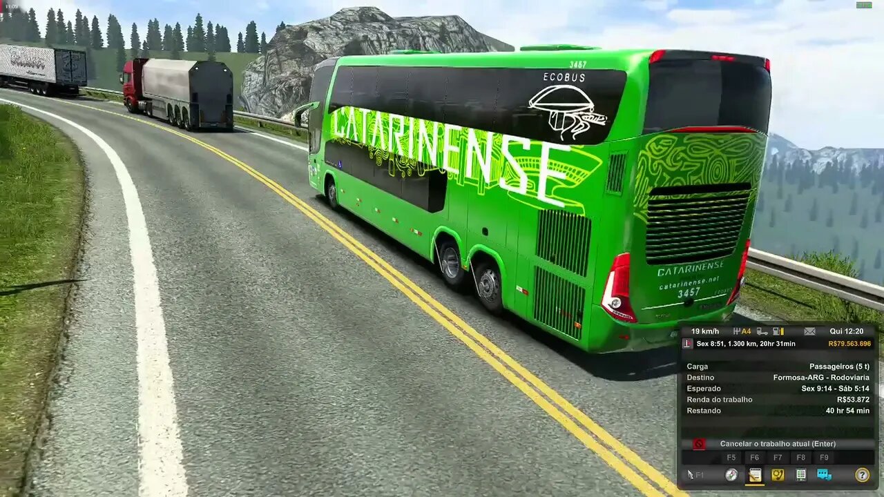 ÚLTIMA DE 2021 NO EAA 6.4 - SÃO JOSÉ/SC x FORMOSA/ARG - EURO TRUCK SIMULATOR 2 1.43
