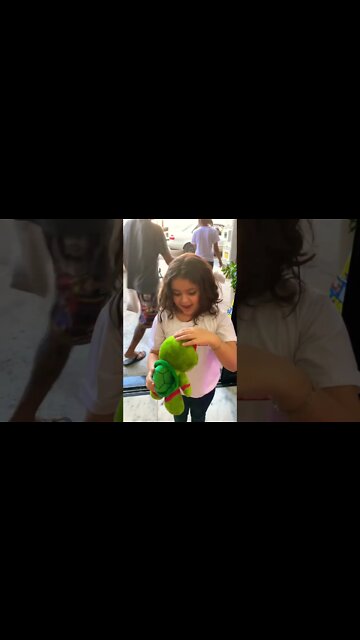 CONSEGUIMOS PEGAR A TARTARUGA NINJA #shorts #maquinadeursos #vidademúsico #paidemenina #pai