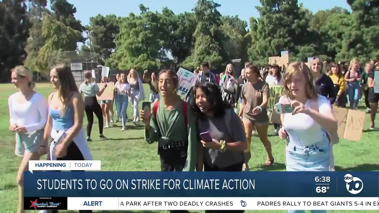 San Diego students go on strike for climate action