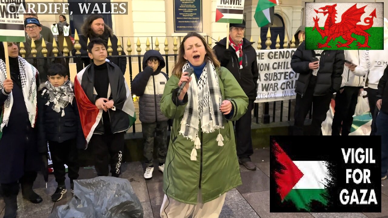 Vigil held in Cardiff for Palestinian children killed in Gaza