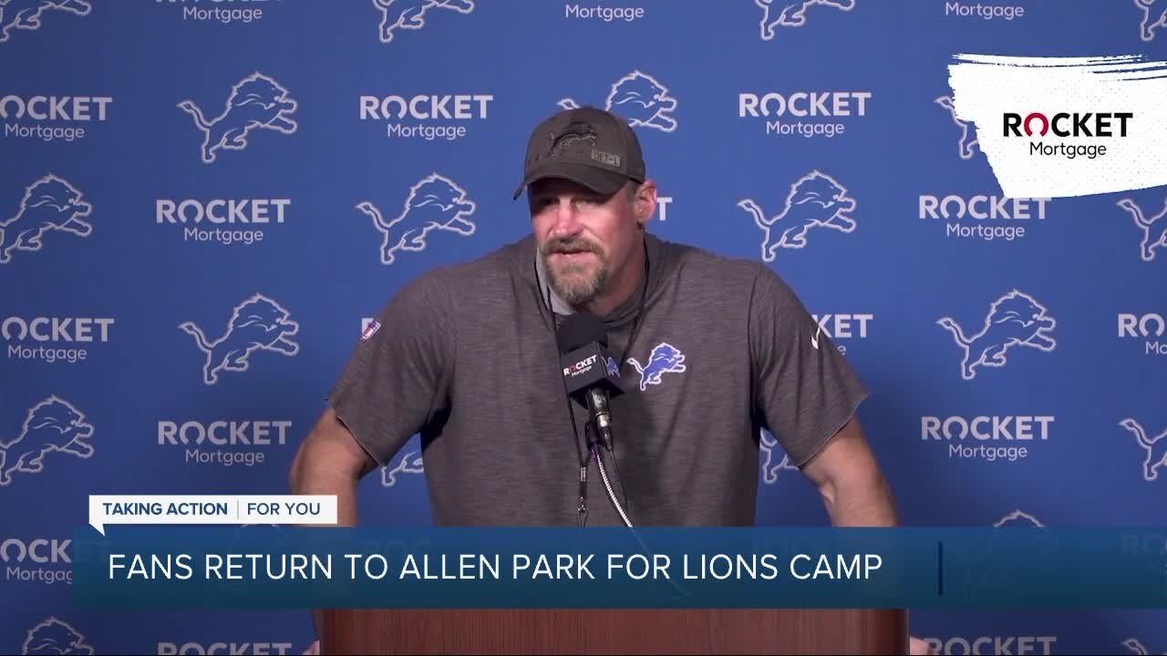 Fans return to Lions training camp for first time since 2019