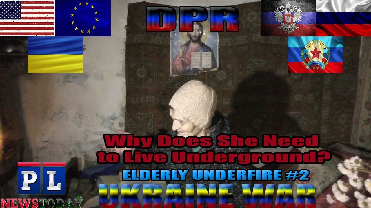 She Tries To Survive Underground As They Attack Her Neighborhood ( Ukraine War Elderly Underfire #2)