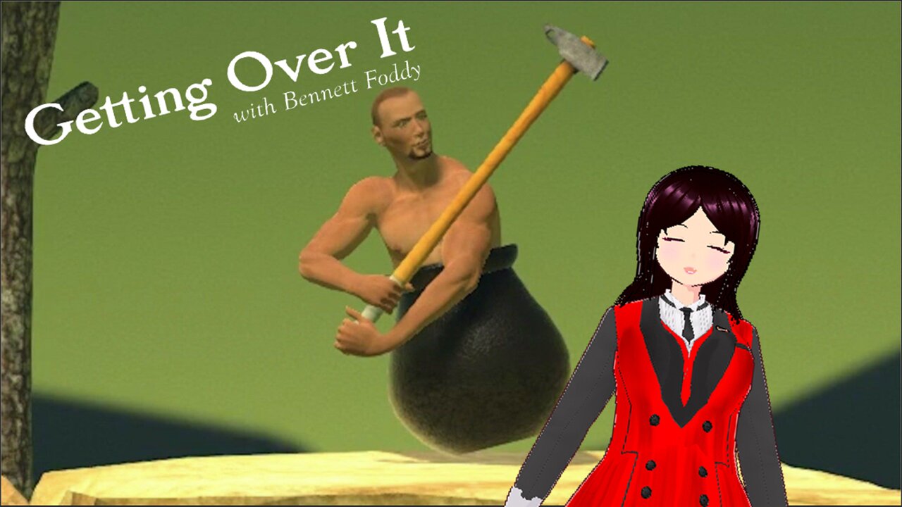 (VTUBER) A very tired Vtuber plays a game called Getting Over It after a hard days work