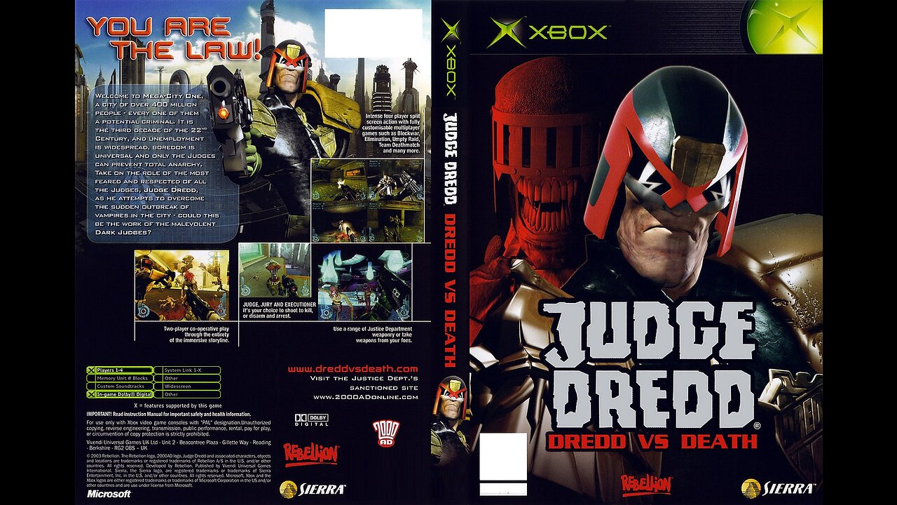 Judge Dredd Dredd Vs Death - XBOX