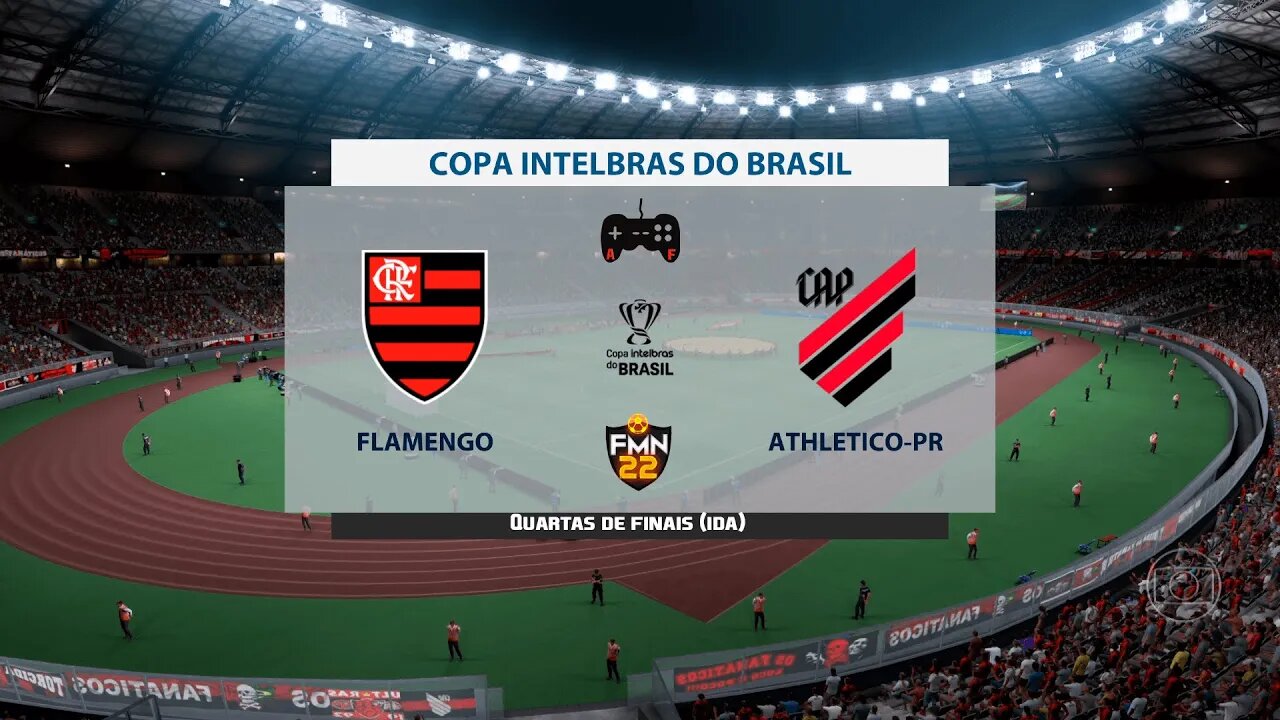 Copa Do brasil 2022 - Flamengo x Athletico PR | Quartas de finais (Ida) | FIFA 22 SIMULAÇÃO