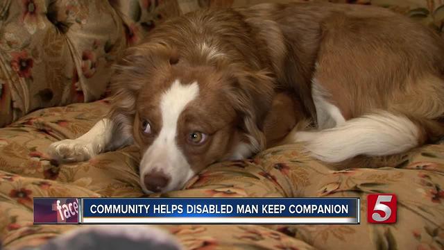 Dickson Community Helps Disabled Man Keep Companion Dog