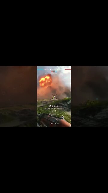 Battlefield V 6 Man Rocket Feed #shorts #battlefield #battlefieldv #clip #battlefield5 #crazy #funny