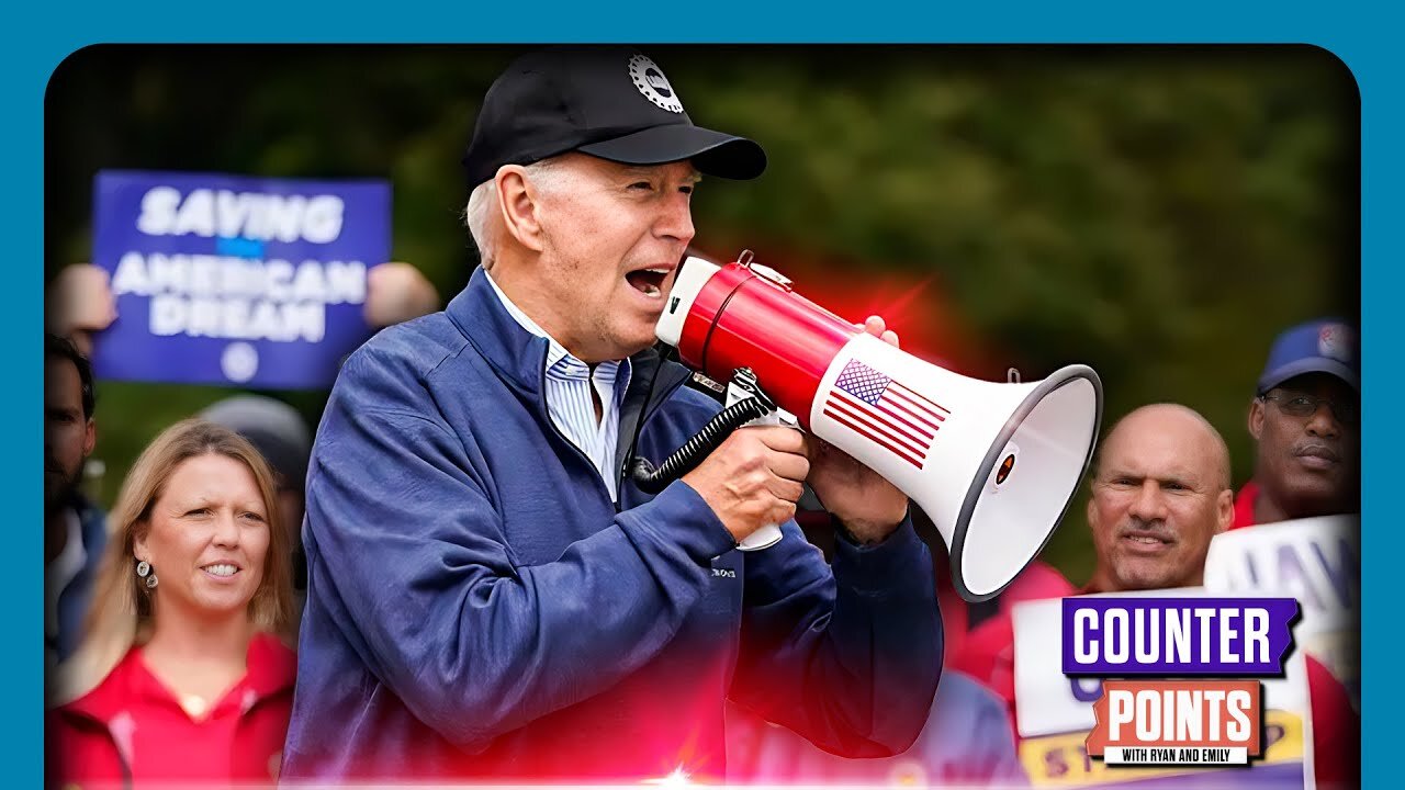 HISTORIC: Biden JOINS UAW Picket Line, Backs 40% Raise | Counter Points