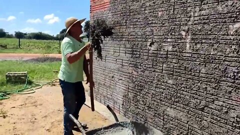 ESSA é a maneira mais FÁCIL BARATO e Rápida do mundo de fazer CHAPISCO