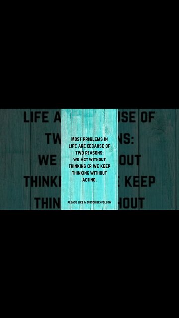 Two Reasons for Most Problems