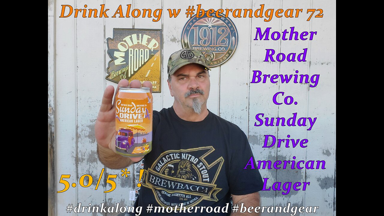 Drink Along W #beerandgear 72: Mother Road Sunday Drive American Lager 5.0/5*