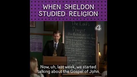 SHELDON v RELIGION 2️⃣