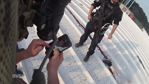 🚨BREAKING: Bodycam footage released from the rooftop after Trump shooting