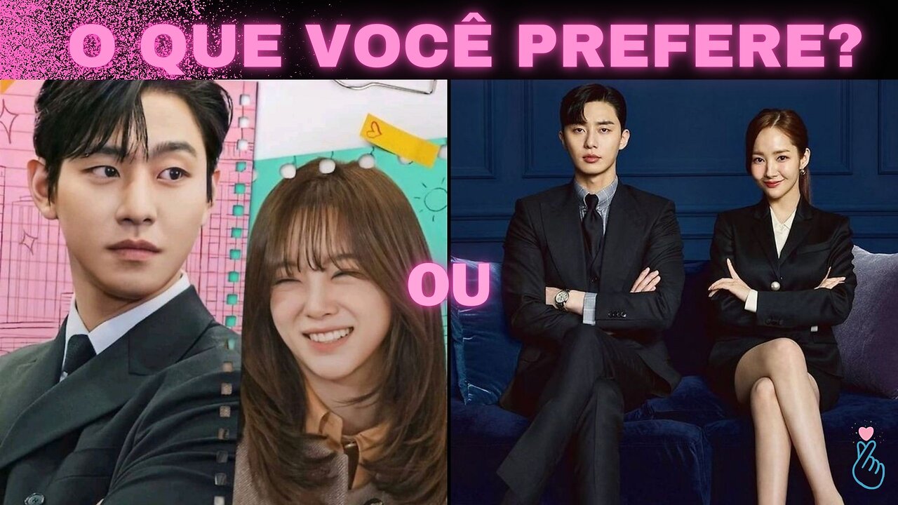 ❌️O QUE VOCÊ PREFERE?/what do you prefer? (Tema:DORAMA)