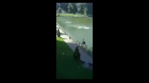 CCTV Footage of Russian Strike near mall in Ukraine