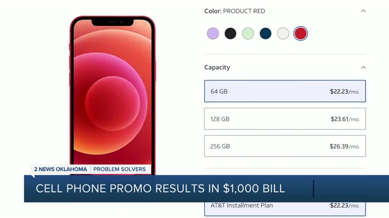 Cell phone promo results in $1,000 bill