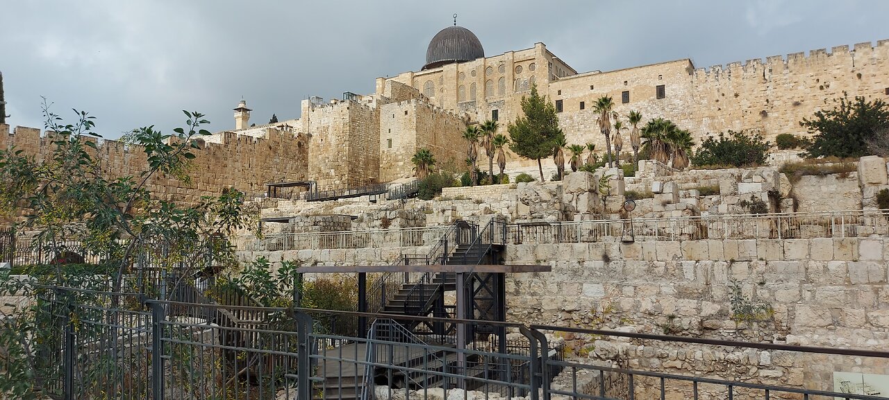 Insight of historical Golden Gate, Valley of Kidroon and surrounding of Al-Quds.