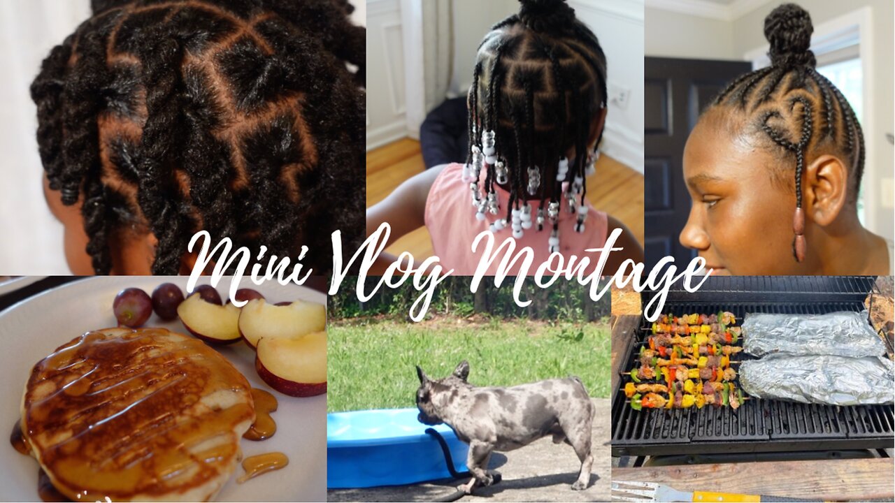 MINI VLOG MONTAGE! Weekend vibes + Melanin Hair Care + Cookout + Banana pancakes | Nenerenae Love