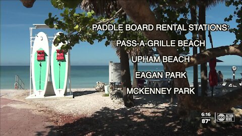 St. Pete Beach adds new paddle board rental stations