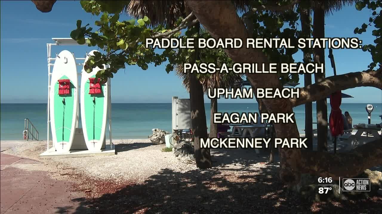 St. Pete Beach adds new paddle board rental stations