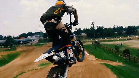 Drone follows dirtbike around Houston track!