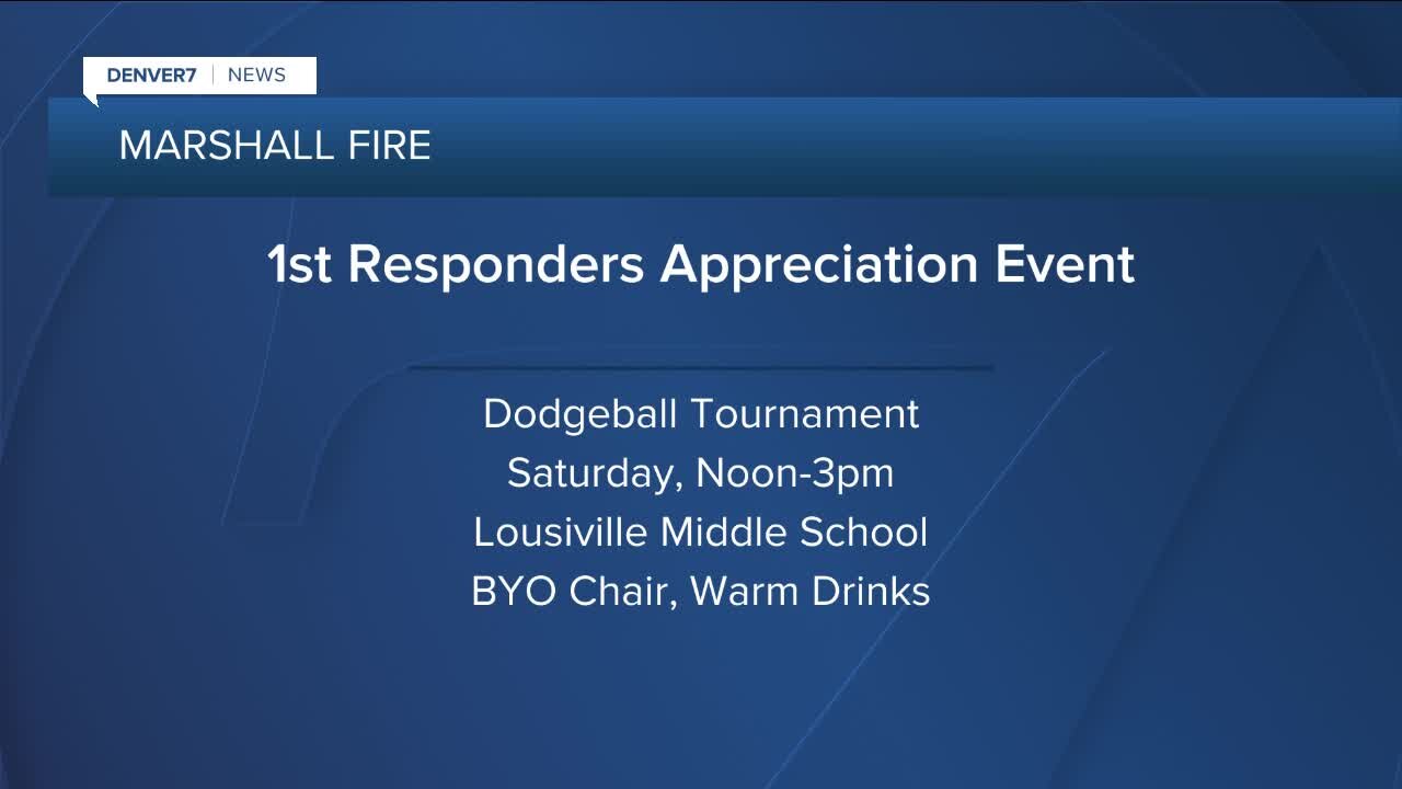 Marshall Fire 1st Responders Appreciation Event Saturday