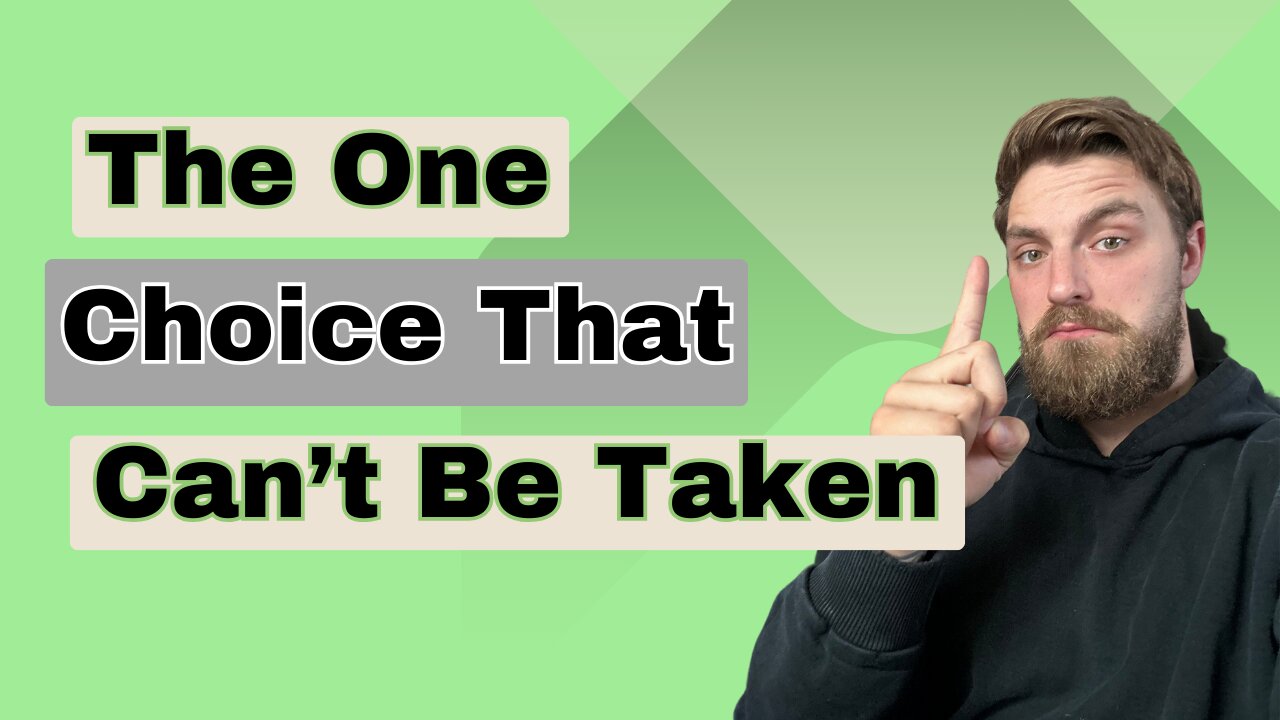 The One Freedom That Can’t Be Taken From You!