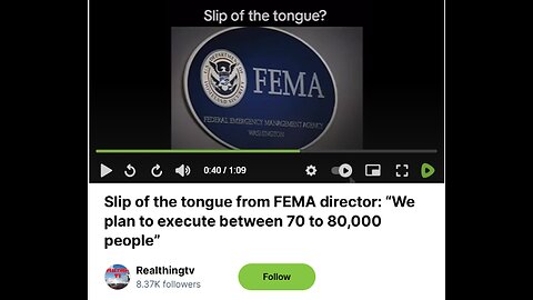MILTON - NEVER SEEN BEFORE LIGHTNING, CAR TROUBLE & FEMA DIRECTOR SAYS WE PLAN TO EXECUTE PEOPLE