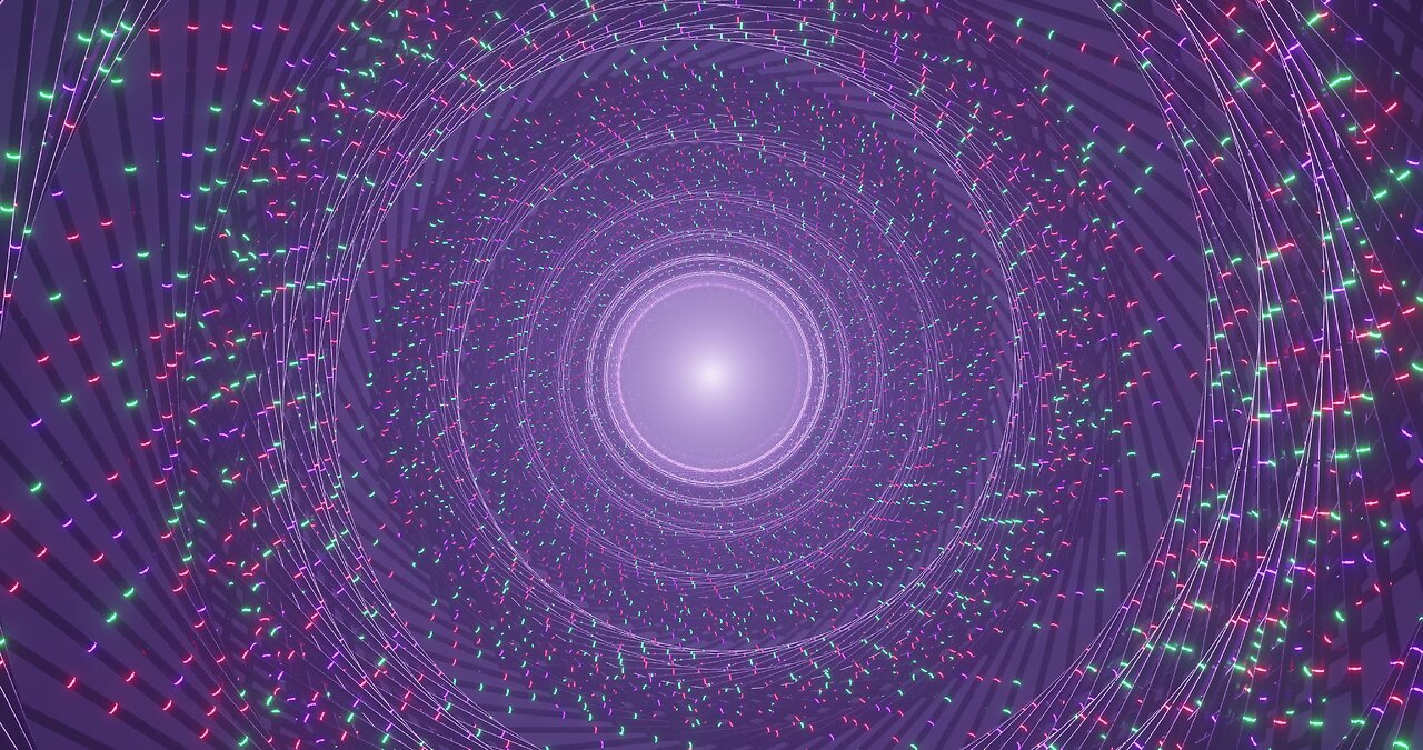 👍 vj loop neon tunnel abstract [screensaver 4k abstract]