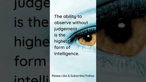 Be An Observer